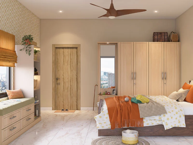 A Tinge of Earth Master Bedroom Wardrobe